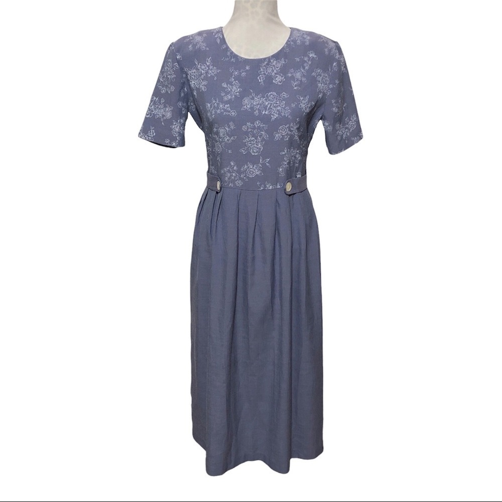 Vintage Miss Dorby Pleated Prarie Dress